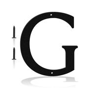 Número de casa de metal moderno negro de 10,2 cm, identificador de dirección transparente, resistente al agua y al óxido, fácil instalación con juego de clavos, para aumentar el atractivo de tu casa
