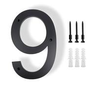 Número De Casa Exterior House Numbers Outdoor Letters Digital 20-30cm 0-9 Apartment Door Number Exterior House Address Number Signs On The Door(Number-9,30cm (12 inches))