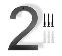 Número De Casa Exterior House Numbers Outdoor Letters Digital 20-30cm 0-9 Apartment Door Number Exterior House Address Number Signs On The Door(Number-2,25cm (10 inches))