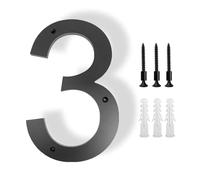 Número De Casa Exterior House Numbers Outdoor Letters Digital 20-30cm 0-9 Apartment Door Number Exterior House Address Number Signs On The Door(Number-3,25cm (10 inches))