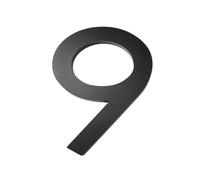 Número De Casa Flotante, Letras Modernas, Puerta, Alfabeto, Hogar, Exteriores, Números Negros, Placas Dirección for Pared, 1 Ud(9)