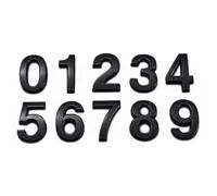 Número De Casa House Number Outdoor Sticker Apartment Self Adhesive Digits Hotel Office Address Residential Door Plate Number On The Front Door(Black,120x80 mm,Number 6)