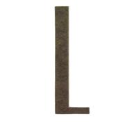 Número De Casa Metal Bronce Con Imanes, Letras Del Alfabeto Inglés for Habitación, Placa Puerta, Mesa, Pegatinas for Buzón, 7cm, 1 Uds(Letter L)