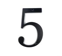 Número de casa moderno 101 mm, 4 pulgadas, aleación zinc negro, for puerta, buzón, dirección, exterior, número (0-9)(5)