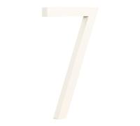 Número de casa, Número de casa flotante 152 mm for exteriores, 6 pulgadas, metal blanco, for puerta apartamento, número 0-9(7)