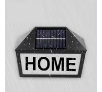 Número de Casa Solar, Placa solar del número de casa la luz LED señal dirección con prenda impermeable que cambia color remota para hogar,jardín(Seven-color changing)