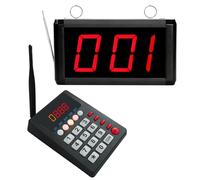 Número de cola Sistema de Llamadas, Sistema de búsqueda de clientes, Sistema de Gestión de Colas para Café/Bar/Clínica, Take A-Number Calling Cola, Fast Food Restaurant Pager System (1 Teclado +1