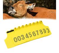 Número de la etiqueta de oído del ganado, Livestock Ear Tags Pack Of 100 Multicolor Multiple Sizes With Number Range 001-500(Yellow 6 * 7.5cm (2.36 * 2.95in),101-200)