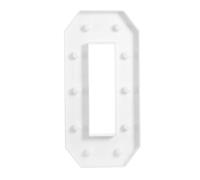 Número de lámpara LED con números iluminados 0, lámpara decorativa cálida, números decorativos, 2000 - 3000 K, luces de decoración, luz de carpa para graduaciones, bodas y fiestas de cumpleaños
