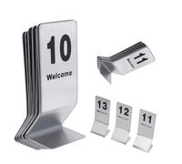 Número De Mesa Y Letrero De Mesa De Acero Inoxidable, Para Recepciones De Bodas, Bistrós, Salas De Recepción, Tarjeta De Asiento De Cartel Digital, 1-25, 1-30, 1-35(1-20)
