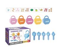 Número de niños para un niño pequeño Ordenar claves y temas de entrenamiento Contando Fruit Animal Game Early Learning Puzzle