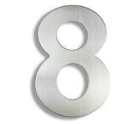 Número de puerta, 0-9 Número de puerta moderno habitación del hotel dirección Etiqueta adhesiva(8,Black)