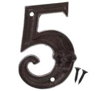 Número de Puerta de Hierro Fundido Estilo Retro para Casa