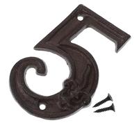 Número de Puerta Decorativo de Hierro Fundido Estilo Retro