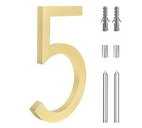 Número de puerta, flotante moderno 3d del 15cm 6 pulgadas for la señalización de Digitaces decoración buzón patio(5)