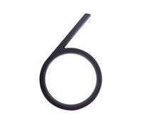 Número de puerta, Forja De Aleación Moderna Negra 12 Cm, Adecuada for Números Exterior En El Hogar(6)