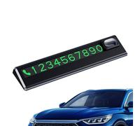 Número de teléfono de coche Tarjeta de estacionamiento temporal - 11.6x2.7x0.9cm |Estacionamiento Número de teléfono Plate, Magnetic Glow Traceless Glue arking Ñumber Plate,Parkin hone Numbêr Sign |