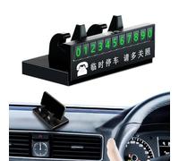 Número de teléfono de estacionamiento de automóviles, registro de teléfono de coche | Difusor de pantalla de número de teléfono de parada temporal para tablero de instrumentos de automóvil,Pantalla m