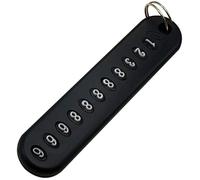 Número de Teléfono DIY Placas Llaves del Coche Llavero Anti-Perdido Llavero Colgante Bolsa con Colgante Convenient Handled