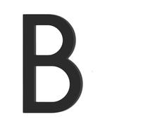 NúMero Exterior De Casa Dirección Puerta Grande Y Moderna Alfabeto Casa Flotante Número Letras Signo # 0-9 Números Negros 125 Mm 5 En El Hogar Al Aire Libre Numeros Casa Exterior (Color : B)