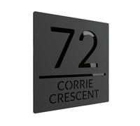 NúMero Exterior De Casa Números de casa modernos acrílicos personalizados de gran tamaño, señal de puerta, dirección de calle, placas de números y letras 3D, placa decorativa for el hogar con nombre f