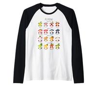 Número irracional Pi símbolo Infinito afrutado matemáticas Camiseta Manga Raglan