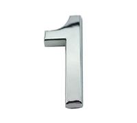 NúMero Placa Casa Autoadhesiva Flotante 3D Pegatinas Impermeables Puerta PláStico ABS DíGitos Letrero Galvanoplastia NíQuel Para El Hogar BuzóN Al Aire Libre Apartamento DireccióN (3.5cm,Plata 1)