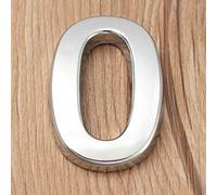 NúMero Placa Casa Autoadhesiva Flotante 3D Pegatinas Impermeables Puerta PláStico ABS DíGitos Letrero Galvanoplastia NíQuel Para El Hogar BuzóN Al Aire Libre Apartamento DireccióN (3.5cm,Plata 0)