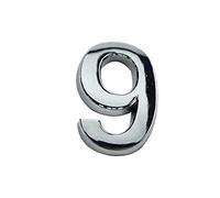 NúMero Placa Casa Autoadhesiva Flotante 3D Pegatinas Impermeables Puerta PláStico ABS DíGitos Letrero Galvanoplastia NíQuel Para El Hogar BuzóN Al Aire Libre Apartamento DireccióN (5cm,Plata 9)