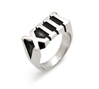 Número Romano 13 Anillos de Acero de Titanio para Hombre Punk Hip Hop Retro Amuleto único para Hombre Novio Biker Joyería Regalo Creativo