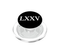 Número Romano 75 LXXV Setenta y Cinco PopSockets PopGrip para MagSafe