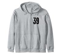 Número Treinta y Nueve #39 Uniforme de Equipo Deportivo Cumpleaños 39 Sudadera con Capucha