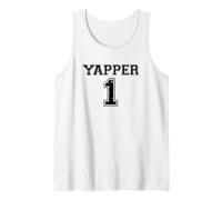 Número Uno Yapper 1 Funny Slang Certificado Gen Z Yapping Meme Camiseta sin Mangas
