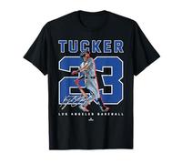 Número y Retrato Kyle Tucker Los Angeles Baseball MLBPA Camiseta