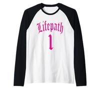 NUMEROLOGÍA Nacimiento Camino DE LA Vida 1 UN NÚMERO ÁNGEL Camiseta Manga Raglan