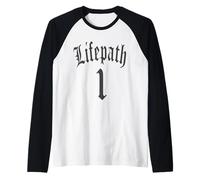 NUMEROLOGÍA Nacimiento Camino DE LA Vida 1 UN NÚMERO ÁNGEL Camiseta Manga Raglan