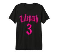 NUMEROLOGÍA Nacimiento Camino DE LA Vida 3 Tres NÚMERO ÁNGEL Camiseta Premium