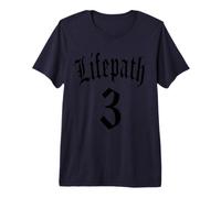 NUMEROLOGÍA Nacimiento Camino DE LA Vida 3 Tres NÚMERO ÁNGEL Camiseta Premium