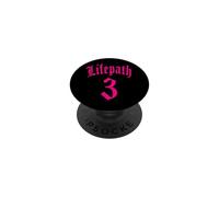NUMEROLOGÍA Nacimiento Camino DE LA Vida 3 Tres NÚMERO ÁNGEL PopSockets PopGrip Adhesivo