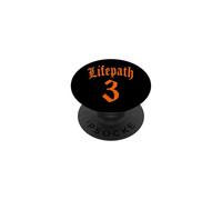 NUMEROLOGÍA Nacimiento Camino DE LA Vida 3 Tres NÚMERO ÁNGEL PopSockets PopGrip Adhesivo