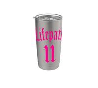 NUMEROLOGÍA NACIMIENTO CAMINO DE VIDA 11 DOS ONCE ÁNGEL NO Vaso térmico de acero inoxidable de doble pared