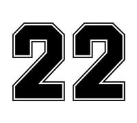 Números 22 Pegatinas Decoración De Coche Piezas Exteriores Protector Solar Y Calcomanías Impermeables Cubierta Arañazos Monos