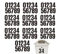 Números adhesivos 100 unidades pegatinas del 0 al 9 en vinilo negro 10 cm para señalización, buzones, puertas, dirección y organización exterior