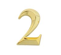 Numeros Adhesivos 1pc Height 5cm Golden Home Sticker Address Door Label Gold Modern House Number 0-9 Hotel Apartment Plate(N2)