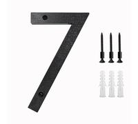 Numeros Adhesivos 200mm/8 In Floating House Number ABS Black Relief Numbers Address Sign 0-9 Letters Big Modern Door Plates Home Outdoor Numeros(7)