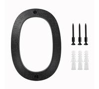 Numeros Adhesivos 200mm/8 In Floating House Number ABS Black Relief Numbers Address Sign 0-9 Letters Big Modern Door Plates Home Outdoor Numeros(0)