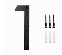 Numeros Adhesivos 200mm/8 In Floating House Number ABS Black Relief Numbers Address Sign 0-9 Letters Big Modern Door Plates Home Outdoor Numeros(1)