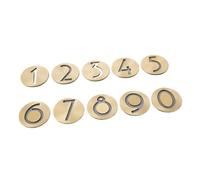 Numeros Adhesivos Números de latón, placa decorativa for puerta DIY, símbolos personalizados, señales dirección casa, 1 ud(7)