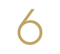 Numeros Adhesivos Nurlin Latón macizo 4-12 pulgadas 10-30 cm Número grande Letra Puerta Casa Señal pública Dígitos al aire libre(6,100mm 4inch)