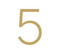 Numeros Adhesivos Nurlin Latón macizo 4-12 pulgadas 10-30 cm Número grande Letra Puerta Casa Señal pública Dígitos al aire libre(5,152mm 6inch)